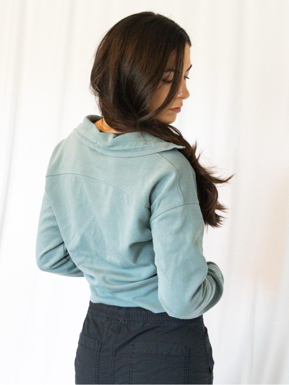 Half Zip Hoodie Sweatshirt - Picture 14 of 16
